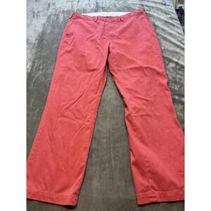Mens Polo Ralph Lauren Classic Fit Red Pink‎ Khaki Chino Dress Pants Size 38x30